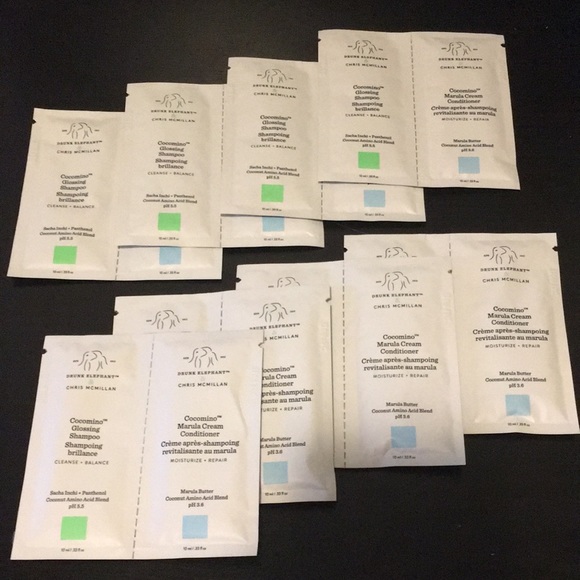 Drunk Elephant Other - 8x Drunk Elephant Shampoo Conditioner Sample Packets Sephora Travel Cocomino